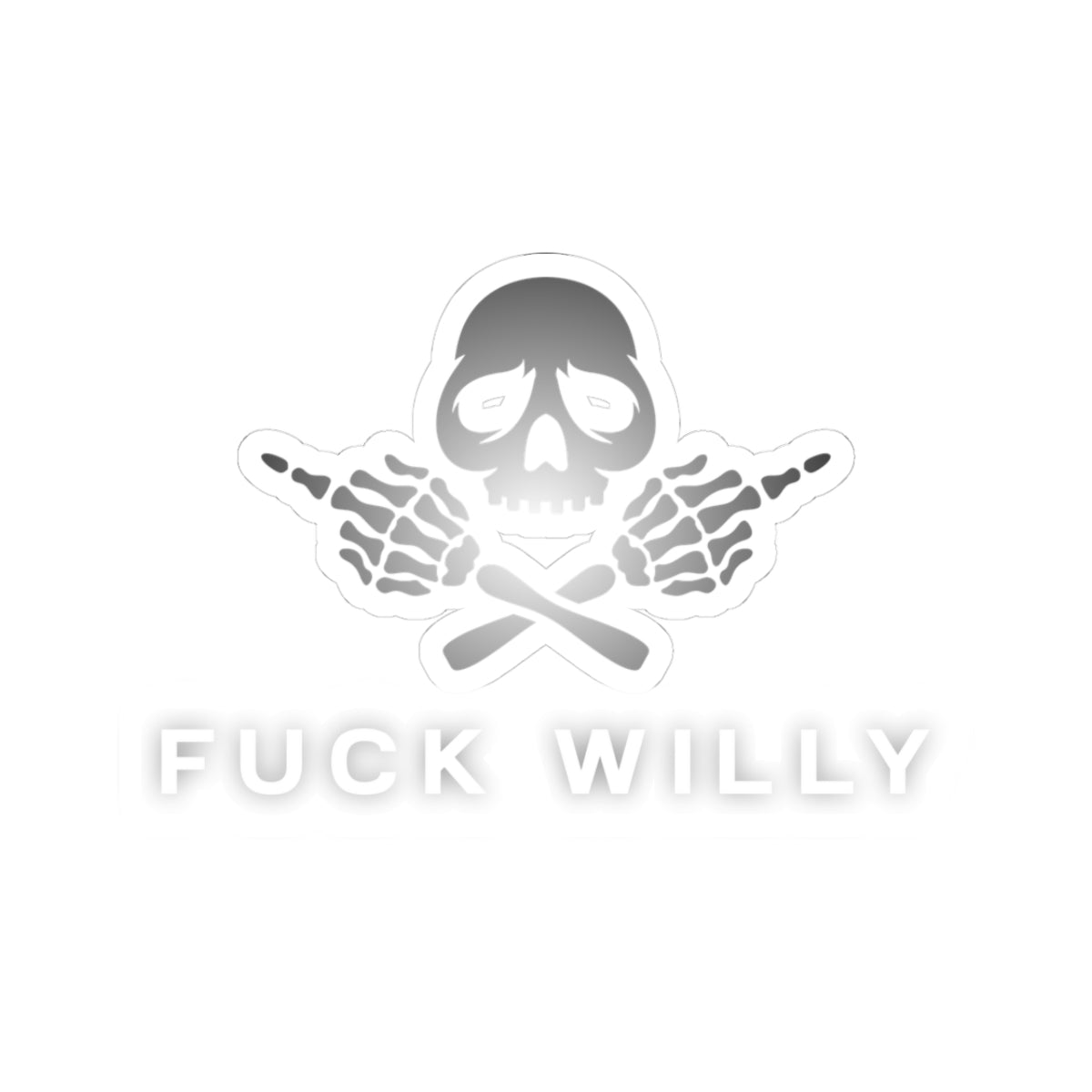 Original Fuck Willy Logo Sticker